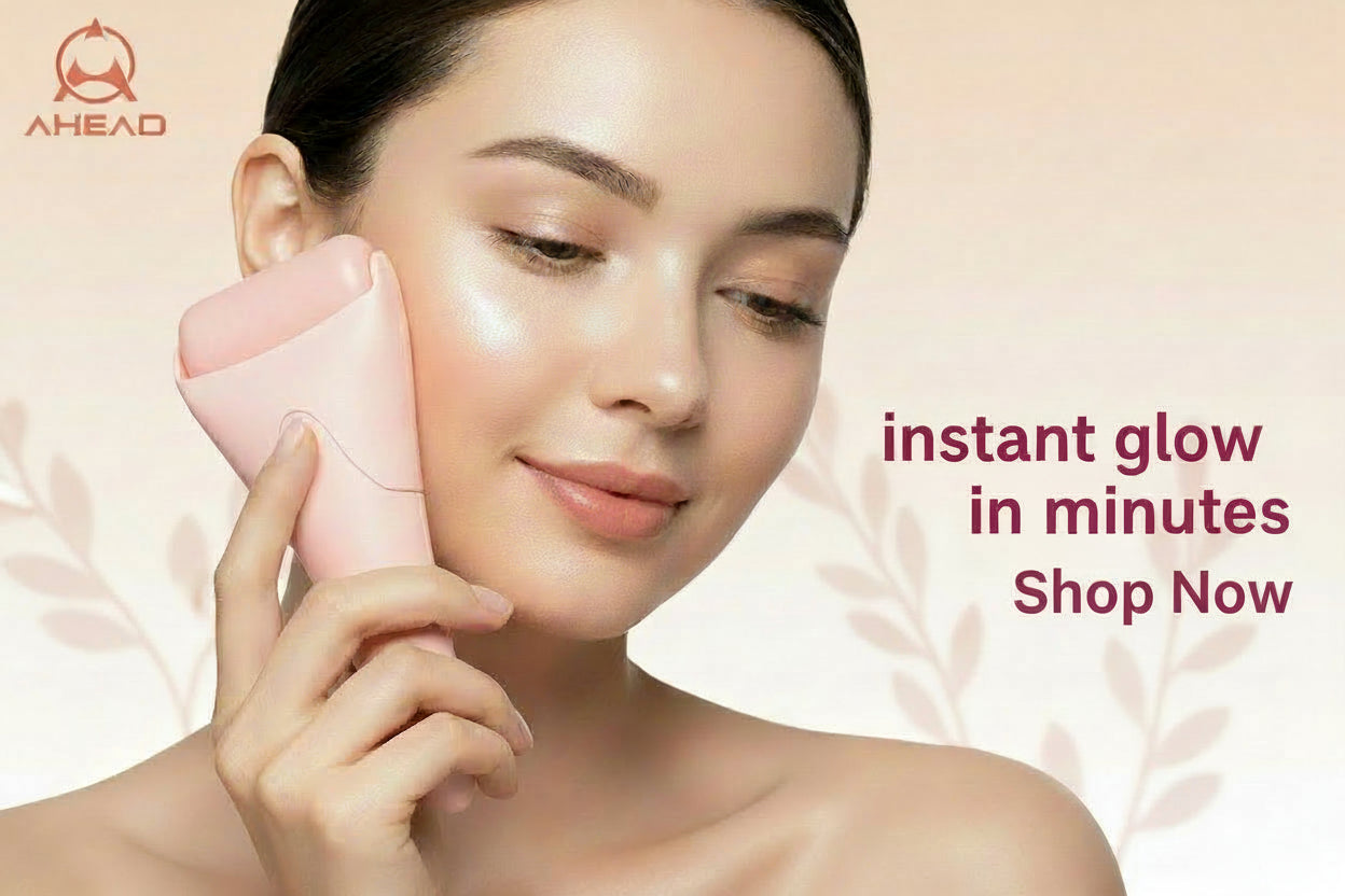 Pink Ice Roller Ice Roller Face Massage Roller Ice Compress Instrument Spot Supply Beauty Plastic Roller