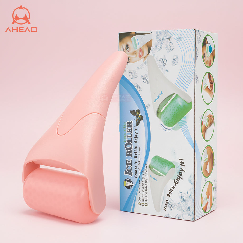 Pink Ice Roller Ice Roller Face Massage Roller Ice Compress Instrument Spot Supply Beauty Plastic Roller